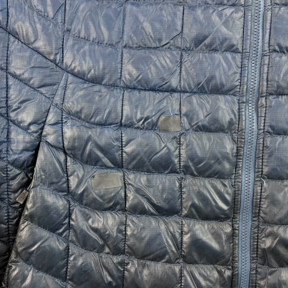 The North Face Thermoball Jacket Mens Large Navy Blue Quilted Puffer NF00C762